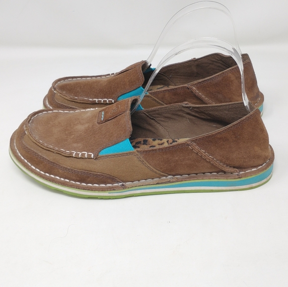 Ariat Leather Slip On Comfort Loafers Women's Size 10 - Picture 4 of 10